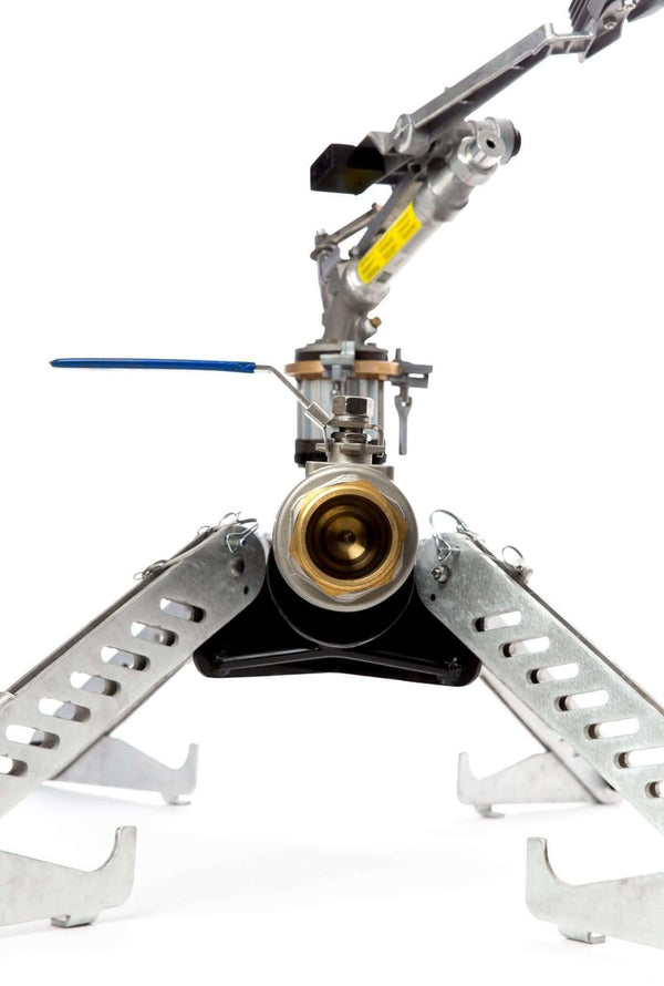 FireBozz® Magnum Wildland Fire Defense System showcasing its powerful, portable sprinkler design for wildfire protection.