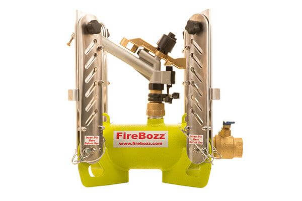 FireBozz® Mini wildfire sprinkler system designed for effective property protection and quick deployment.