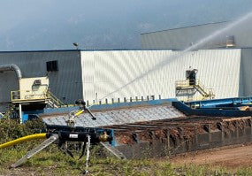 FireBozz unit delopyed at Adams Lake Mill, BC, Canada