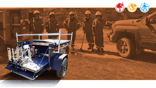 Typhoon Wildland Fire Trailer | Mobile Fire Suppression System – FireBozz